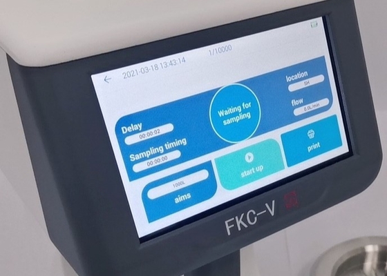 LCD Display Portable Microbial Air Sampler For Laboratory Use