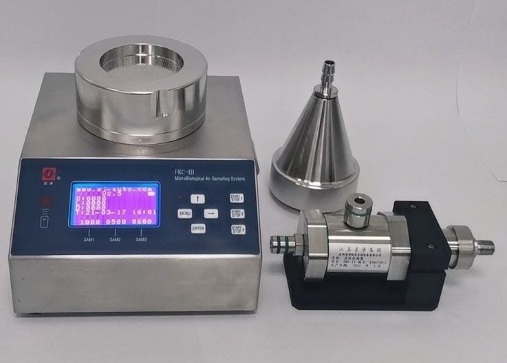 Aluminium Case Lab Instrument Microbial Air Sampler 100L/Min