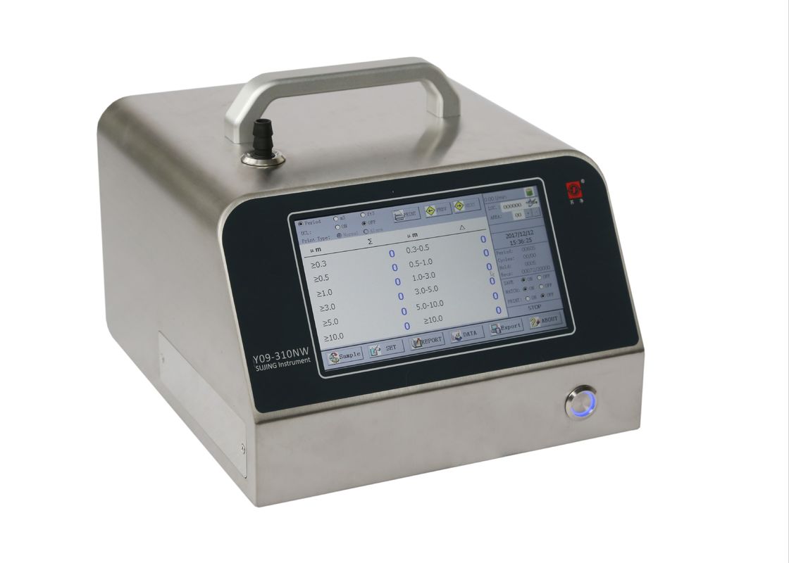 Cleanroom 1CFM Laser Particle Counter With LCD Touch Screen 28.3L/Min