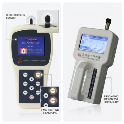 Dobra cena. Licznik cząstek powietrza sześciokanałowy klasy farmaceutycznej z przepływem 100 l/min do monitorowania środowiska w pomieszczeniach czystej w Internecie