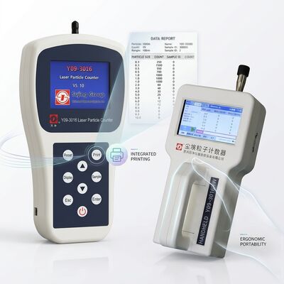Bom preço. Contador simultâneo de partículas de ar de seis canais com sensor de diodo a laser para ensaio em sala limpa de 100 L/min on-line