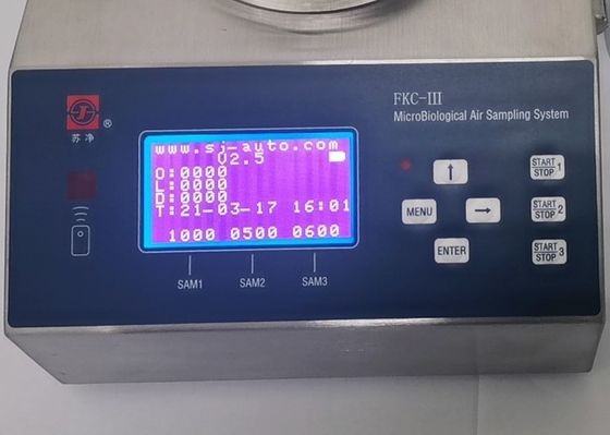 Good price Cleanroom Viable Microbial Air Sampler SU316L 0.38m/S online