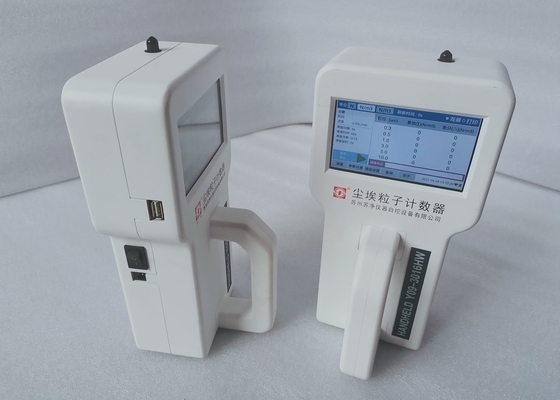 Good price 4.3'' Touch Screen Handheld Particle Counter In Cleanroom Of Pharma Factory online